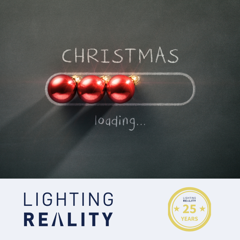 Christmas baubles depicting software loading symbol